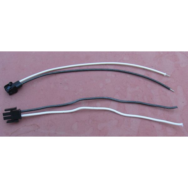 Molex 2-Pin Black Wire Connectors 12" plus wires 1 male/female locking set