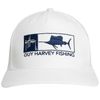 Guy Harvey Men’s Perforated Performance Trucker, Bright White, One Size