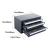 Drill Bit Dispenser Organizer Cabinet Three-Drawer for A to Z Stackable
