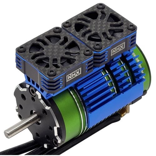 NEW NHX 1/8 Twin Alum HV Cooling Fans 28000RPM Motor Heatsink Blu FREE US SHIP