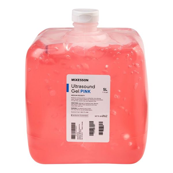 McKesson Ultrasound Gel Pink 5 Liter Jug 4962 (4 per Case)