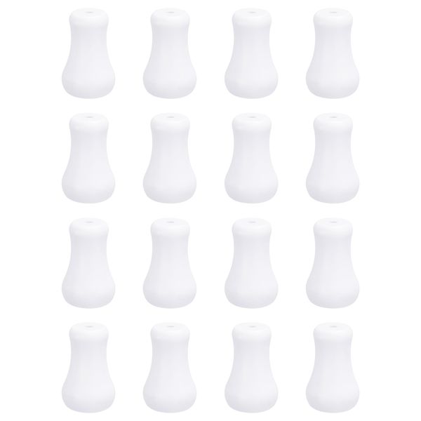 sourcing map 16Pcs Cord Knobs, 25.4mm Window Blind Tassels Plastic Pull Cord Tassel Drops Pull End Pendant for Window Blinds Shade Curtain, White