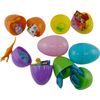 6PCs Refillable Easter Eggs 8cm - Empty Plastic Eggs, Easter Egg Hunts 6 Bright Colors, Reusable Plastic Easter Eggs for Holiday Candy and Surprises Gift Box, Easter Basket Stuffers Fillers