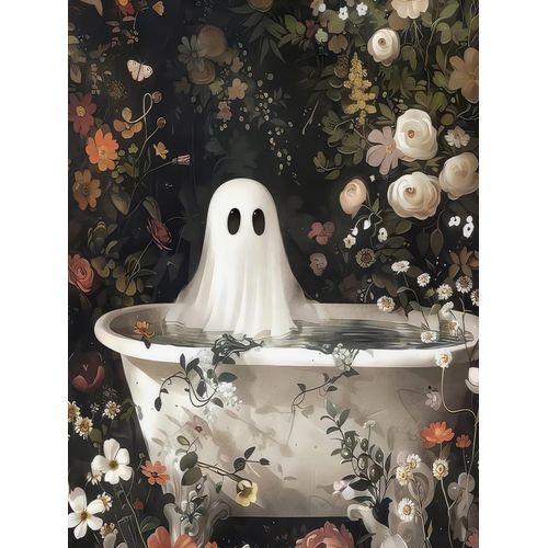 GOUOYANA Halloween Diamond Art Kits for Adults,5D Diamond Art of Ghosts Bathing in The Flower Forest,DIY Full Drill Diamond Painting Gem Art and Crafts,Home Wall Decor (12x16 Inch)