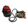 Cen-Tec Systems 30 Ft. Vacuum Hose with Power Tool Adapter for Dust Collection