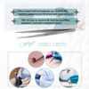 Fine Precision Point Tweezers Stainless Steel Lab Forceps for Microscopic Task