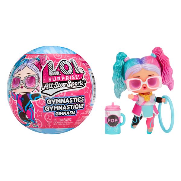 L.O.L. Surprise! All Star Sports - Gymnastics - Gymnastics Theme Collectible Doll with 8 Surprises including Sports Doll and Balance Beam Ball - Great for Girls and Olympics Fans Ages 3+