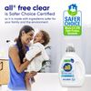 All Liquid Laundry Detergent Free Clear for Sensitive Skin Unscented 50oz