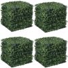 12PCS Artificial Grass Privacy Hedge Screen Garden Home Backdrop Decor Green Wal
