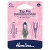 Hemline Zip Fix Replacement Slider for Coil Silver - Each
