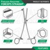 Ferguson Angiotribe Forceps 6.5" Straight Surgical Veterinary Inst German Grade