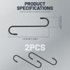 2PCS Brake Caliper Hanger Hooks, Caliper Hanger with Rubber Tips, Durable Steel