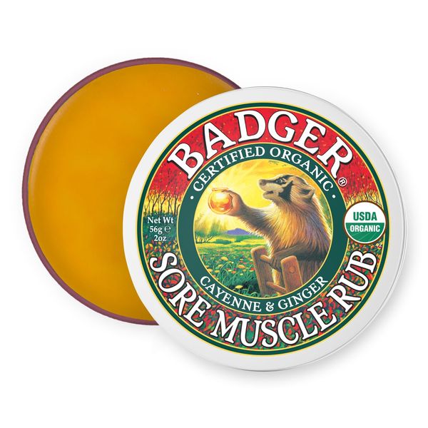 Badger, Rub Sore Muscle Organic, 2 Ounce