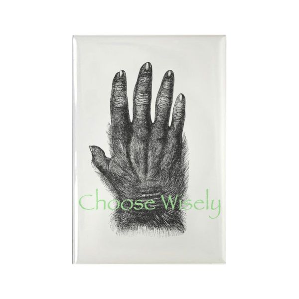 CafePress Monkeys Paw Magnets Rectangle Magnet, 3"x2" Refrigerator Magnet