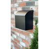 NACH Baxter Extra Large Capacity Mailbox Black Mailboxes,12.4”x7.1”x11.8