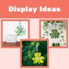 St. Patricks Day Decorations Shamrock Ornaments 4pc Set, PVC, Irish Decor
