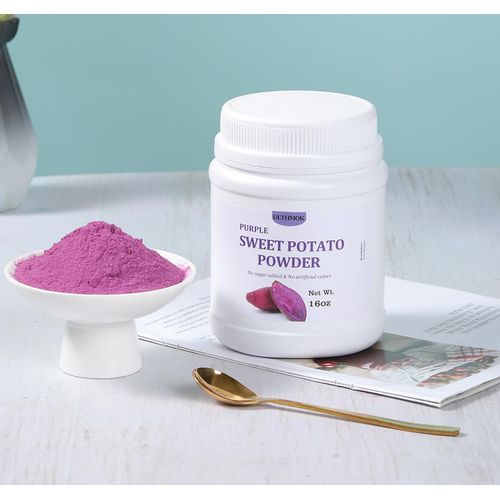 Premium Purple Sweet Potato Powder 1LB/454g,Natural Purple Food Coloring,No Additives & Gluten Free.