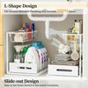 2 Pack  Under Sink Organizer 2-Tier Kitchen Bathroom Sink Organizers Storage
