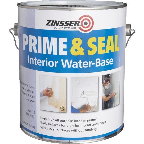 (2)-Gal Zinsser White Interior Prime Seal Water-Based Stain Blocking Primer