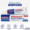 Waterproof Zinc-Free Denture Adhesive – Extra Strong Hold for Upper & Lower