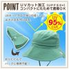 QO-YY430 Children's Folding Hat with Chin Strap, UPF50 (50/Plain Mint)