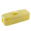 Quality 6Amp Inline Switch in Gold for Small Appliance or Lamp Accepts 1-3 Core Round or Flat Wire