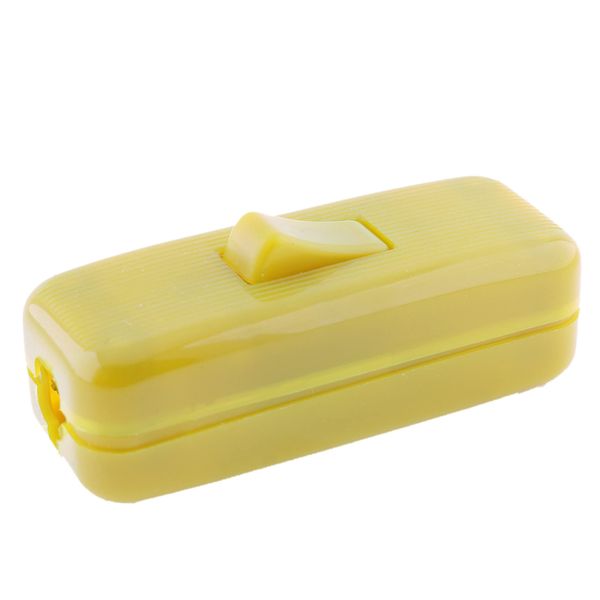 Quality 6Amp Inline Switch in Gold for Small Appliance or Lamp Accepts 1-3 Core Round or Flat Wire