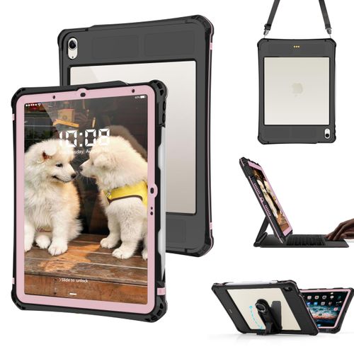 FXXXLTF for iPad Air 11 Inch Case M2, iPad Air 6th/5th/4th Gen Case (2024/2022/2020) 10.9 Inch, Shockproof Waterproof Cover, Adjustable Kickstand/Pencil Holde with Built-in Screen Protector, Purple