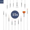 Inge Nail Art Brushes Nail Art Tools Nail Brush for Nail Art Art Brush Nail Brushes Nail Brush Kit - 15 Pieces