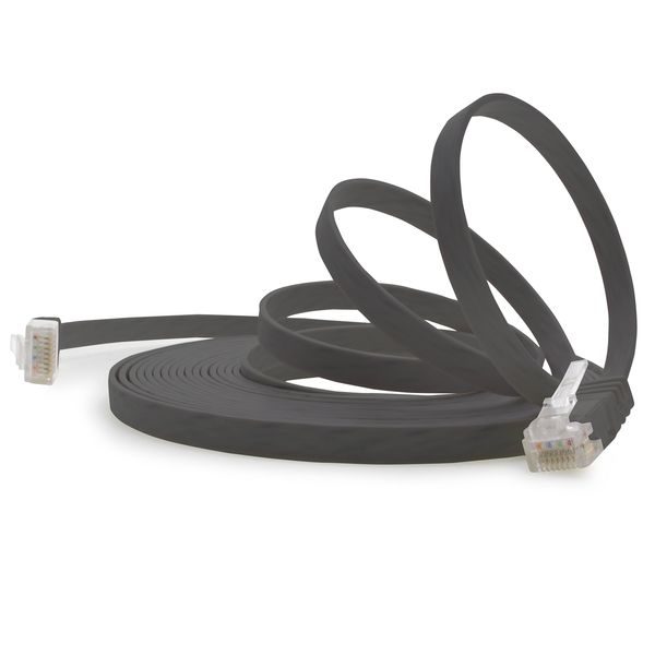 1aTTack.de 40m - White - 1 Piece - Cat.6 Ultra Flat Gigabit LAN (RJ45) Slim Micro Network Cable