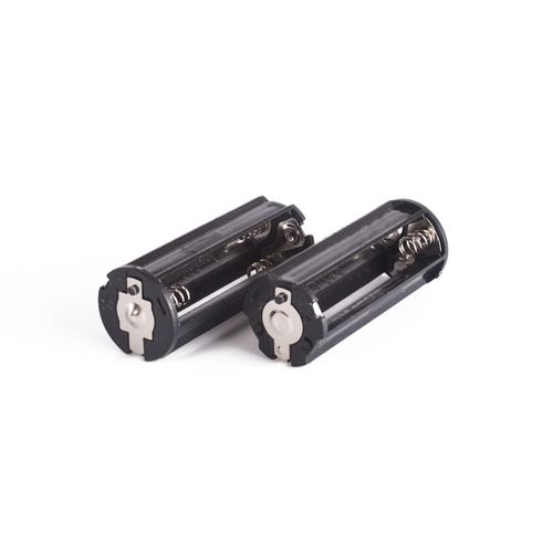 CLEZGO 3Pcs AAA Battery Holder Adapter Black Cylindrical Battery Storage Case Holder for 3 x 1.5V AAA Batteries Flashlight Torch