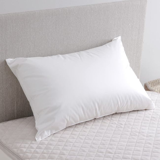 Nishikawa Down Pillow, 85% White Down (16.9 x 24.8 inches (43 x 63 cm), Feather Pillow, Made in Japan, White [700] Pillow (Adult Size)