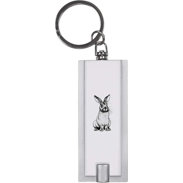 Azeeda 'Sitting Rabbit' Keyring LED Torch (KT00037433)