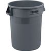 Global Industrial 32 Gallon Garbage Can - Trash Container Gray
