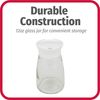 Goodcook Glass Sugar Dispenser Kitchenware, 12 oz, Clear/White