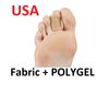 Natra Cure Gel Toe Spreader With Ribbed Fabric POLYGEL M Pair