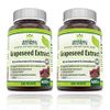 Herbal Secrets Grapeseed Extract 400 mg 120 Veggie Capsules Supplement | Non-GMO | Gluten Free (120 Count | Pack of 2)