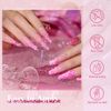 RARJSM Gel Liner Nail Art Reflective Glitter Flash Diamond Liner Gel Polish 12 Colors 5ml Sparkle Silver Hot Pink Black Pigment Painted Stripe Brush Gel Nail Polish UV LED Curing Require Nail Design