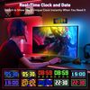 2 pcs 6.81 * 2.75in Programmable LED Devil Eyes for Windshield, Flexible Soft Screen Sign, Bluetooth APP Control for Car Windows