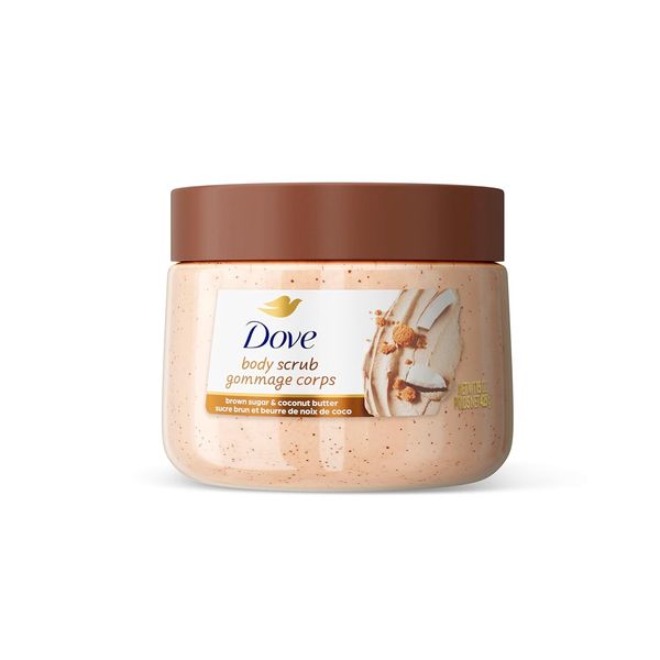 Dove Brown Sugar & Coconut Body Scrub Exfoliates and Deeply Nourishes for Smooth
