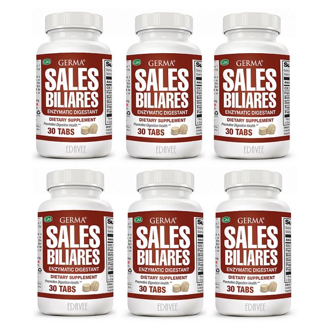 Sales Biliares Digestive Enzymes Ox Bile Pancreatin Enzimas Digestivas Germa 6pk