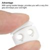 PATIKIL Cord Locks, 30 Pack Oval Spring Toggle Stopper for Drawstring Bag Shoelaces, White