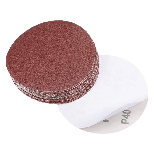 uxcell 5-Inch PSA Sanding Disc Aluminum Oxide Adhesive Back Sandpaper 40 Grit 15 Pcs