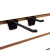 2" Plastic Economy Peg Hooks for Slatwall and Pegboard, Black, 50 Pack