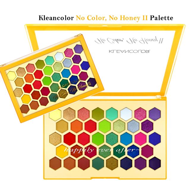 Kleancolor No Color, No Honey II Pigment Shaodw Palette- Matte/Shimmer 38 Colors