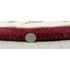 Red Half Moon Design 69cm x 137cm Wool Rugs