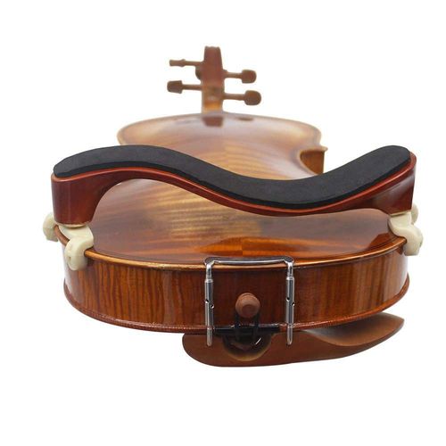 AMZZ Adjustable Solidwood Violin Shoulder Rest with Collapsible for 3/4 4/4 Violin Fiddle and 12" 13" Viola (3/4 or 4/4 Violin Shoulder Rest)
