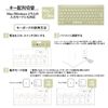 PLUS 428-853 Jibuniro Thin Mini Wireless Keyboard Green TW-KB002