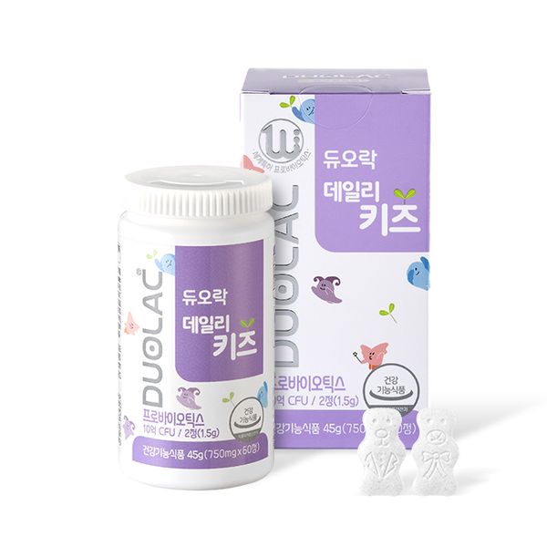 Duolac Daily Kids Lactobacillus, 60 tablets, 2ea