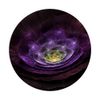 Pop Out Cell Phone Holder Button for Hand Dark Purple Flower